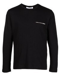 schwarzes Langarmshirt von Comme Des Garcons SHIRT