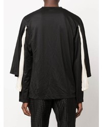 schwarzes Langarmshirt von Comme Des Garcons Homme Plus