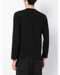 schwarzes Langarmshirt von Comme Des Garcons Play