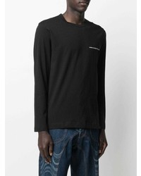 schwarzes Langarmshirt von Comme Des Garcons SHIRT