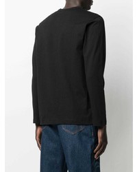 schwarzes Langarmshirt von Comme Des Garcons SHIRT