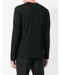 schwarzes Langarmshirt von Comme Des Garcons SHIRT