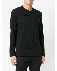 schwarzes Langarmshirt von Comme Des Garcons SHIRT