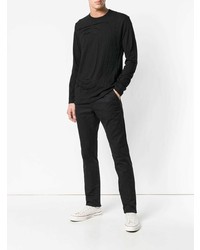 schwarzes Langarmshirt von Comme Des Garcons SHIRT