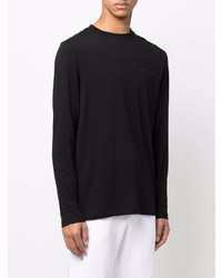 schwarzes Langarmshirt von Karl Lagerfeld