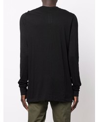 schwarzes Langarmshirt von Rick Owens