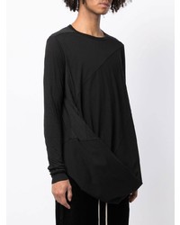 schwarzes Langarmshirt von Rick Owens