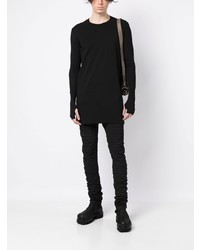 schwarzes Langarmshirt von Boris Bidjan Saberi