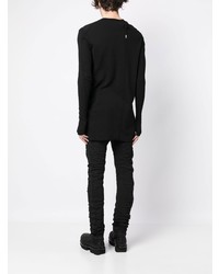 schwarzes Langarmshirt von Boris Bidjan Saberi