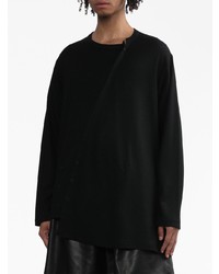 schwarzes Langarmshirt von Yohji Yamamoto