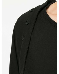 schwarzes Langarmshirt von Yohji Yamamoto