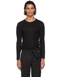 schwarzes Langarmshirt von Dion Lee