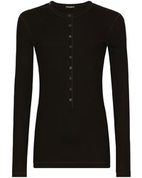schwarzes Langarmshirt von Dolce & Gabbana