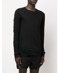 schwarzes Langarmshirt von Rick Owens