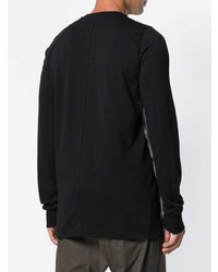 schwarzes Langarmshirt von Rick Owens