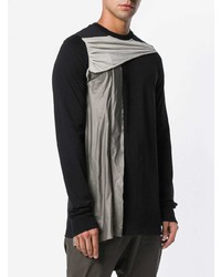 schwarzes Langarmshirt von Rick Owens