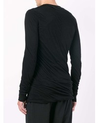 schwarzes Langarmshirt von Rick Owens