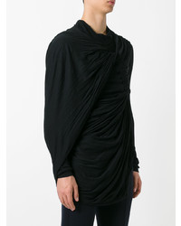 schwarzes Langarmshirt von Rick Owens