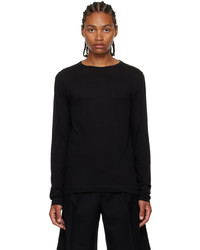 schwarzes Langarmshirt von Dries Van Noten