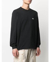 schwarzes Langarmshirt von Stussy