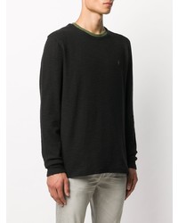 schwarzes Langarmshirt von AllSaints