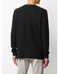 schwarzes Langarmshirt von AllSaints