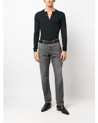 schwarzes Langarmshirt von Tom Ford