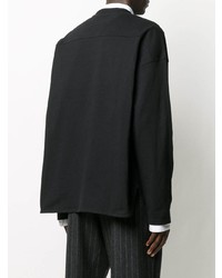 schwarzes Langarmshirt von Jil Sander