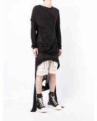 schwarzes Langarmshirt von Rick Owens DRKSHDW