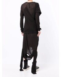 schwarzes Langarmshirt von Rick Owens DRKSHDW