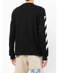 schwarzes Langarmshirt von Off-White