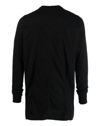 schwarzes Langarmshirt von Rick Owens