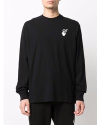 schwarzes Langarmshirt von Off-White