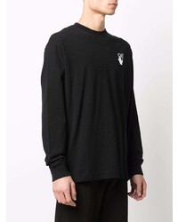 schwarzes Langarmshirt von Off-White