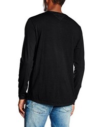 schwarzes Langarmshirt von Hilfiger Denim