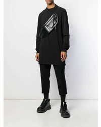 schwarzes Langarmshirt von Rick Owens DRKSHDW