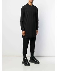 schwarzes Langarmshirt von Rick Owens DRKSHDW