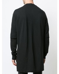 schwarzes Langarmshirt von Rick Owens DRKSHDW