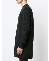 schwarzes Langarmshirt von Rick Owens DRKSHDW