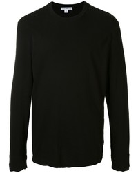 schwarzes Langarmshirt von James Perse