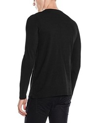 schwarzes Langarmshirt von Karl Lagerfeld