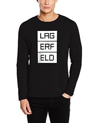 schwarzes Langarmshirt von Karl Lagerfeld