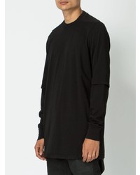 schwarzes Langarmshirt von Rick Owens DRKSHDW