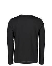 schwarzes Langarmshirt von LERROS Basic Langarmshirt