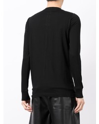 schwarzes Langarmshirt von Rick Owens