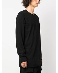 schwarzes Langarmshirt von Rick Owens