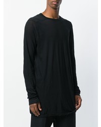 schwarzes Langarmshirt von Rick Owens