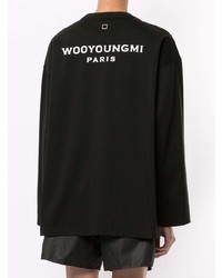 schwarzes Langarmshirt von Wooyoungmi