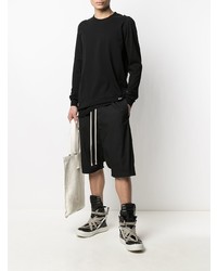 schwarzes Langarmshirt von Rick Owens DRKSHDW