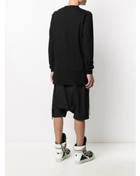 schwarzes Langarmshirt von Rick Owens DRKSHDW